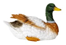 Duck sitting h=19,5cm w=31cm