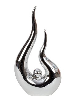 Skulptur silber h=27cm b=14cm