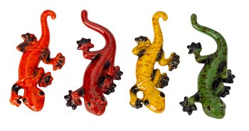 Gecko liegend farblich sortiert h=3+4cm