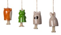 Animals wind bell decoration h=10-12cm