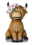 Cute highland cow sitting h=34,5cm