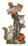 Herbstliches "Welcome"-Schild h=52cm