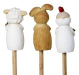 Cute ceramic fence animals, rabbit,