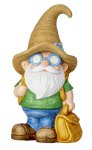 Dwarf standing with hat, sunglass and