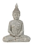 Buddha grau sitzend h=50cm b=34cm