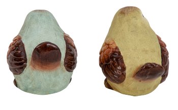 Vögel in grün & hellblau h=7,5cm b=11cm