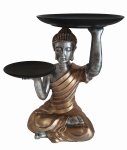 Buddha gold sitzend mit jeweils einem