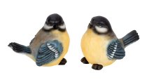 Birds blue/yellow h=15cm w=19cm asst.