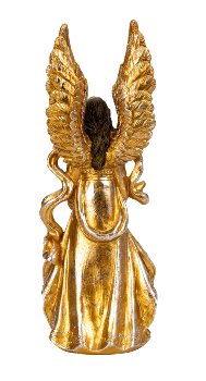 Engel mit Buch in der Hand & in goldener