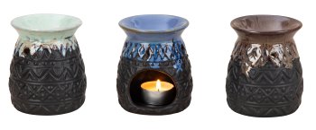 Oil burner black/colorful h=10,3cm