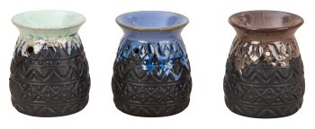 Oil burner black/colorful h=10,3cm