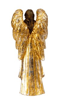 Engel betend in goldener Kleidung h=26cm