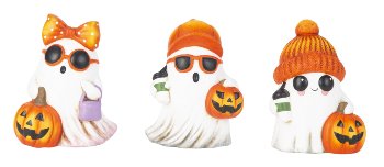 Funny Halloween ghost h=13cm w=10cm