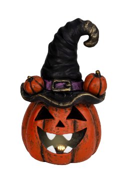 Halloween pumpkin with black hat &