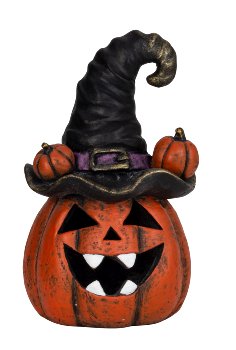 Halloween pumpkin with black hat &