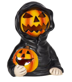 Halloween-Figur mit Kürbisgesicht und