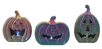 Halloween pumpkins petrol color with