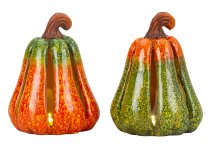 Halloween pumpkins orange/green with