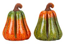 Halloween pumpkins orange/green with