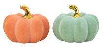 Halloween pumpkin in orange & mint green