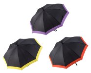 Umbrella h=84cm d=100cm black with wide