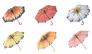 Umbrella h=82cm d=100cm flower pictures