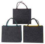 Felt bag 2 colors (outside dark grey)