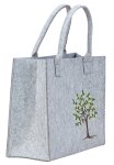 Felt bag with family tree h=28cm