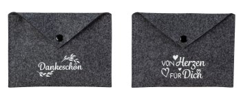 Felt envelope "Von Herzen für Dich" &