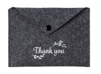 Filz-Umschlag "Thank you" h=12,5cm