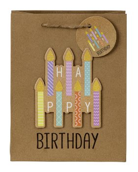 Geschenktüte 3D "Happy birthday"