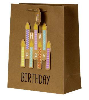 Geschenktüte 3D "Happy birthday"