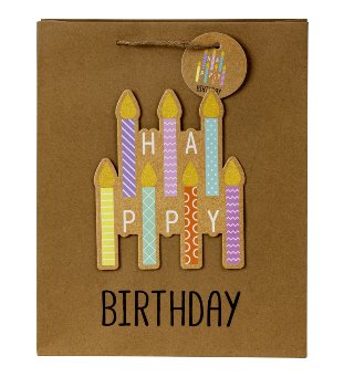 Geschenktüte 3D "Happy birthday"