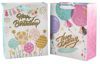 Geschenktüte "Happy birthday" mit