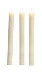 LED-taper candle cream h=24cm with timer