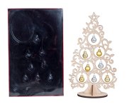 Wooden X-mas Tree h=30,5cm w=17cm,