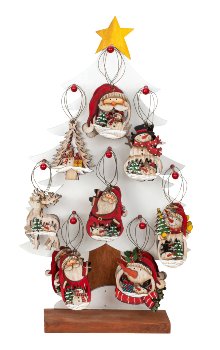 Wooden xmas figures f. hanging h=8cm