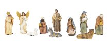 Nativity figures, set of 11pcs, h=4-13cm