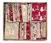 Fabric Advent calendar bags (1-24)