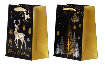 present bag xmas tree & reindeer