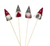 Fabric sleeping gnomes with wooden stick