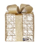 Shinning (warm white) present gold