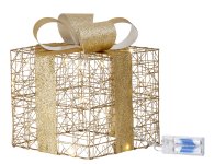 Shinning (warm white) present gold