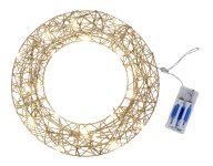 Shinning (warm white) wreath gold h=5cm