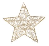 Beleuchteter (warmweiß) Stern goldenen
