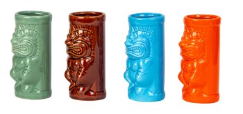 Tiki ceramic cocktail mug