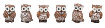 Owl h=3,5cm w=2,2cm, boxprice for 6 pcs!