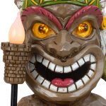 Hawaii Tiki Figur mit Solarlicht