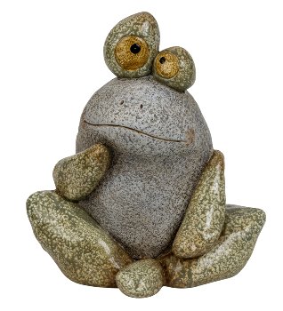 Funny stone frog h=25cm w=23cm