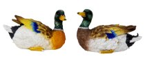 Liegende Enten h=9cm l=15cm sort.